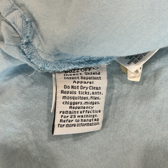 Exofficio Buzz Off Insect Shield Long Sleeve Hiking Camp Shirt Women's Large - Picture 15 of 15